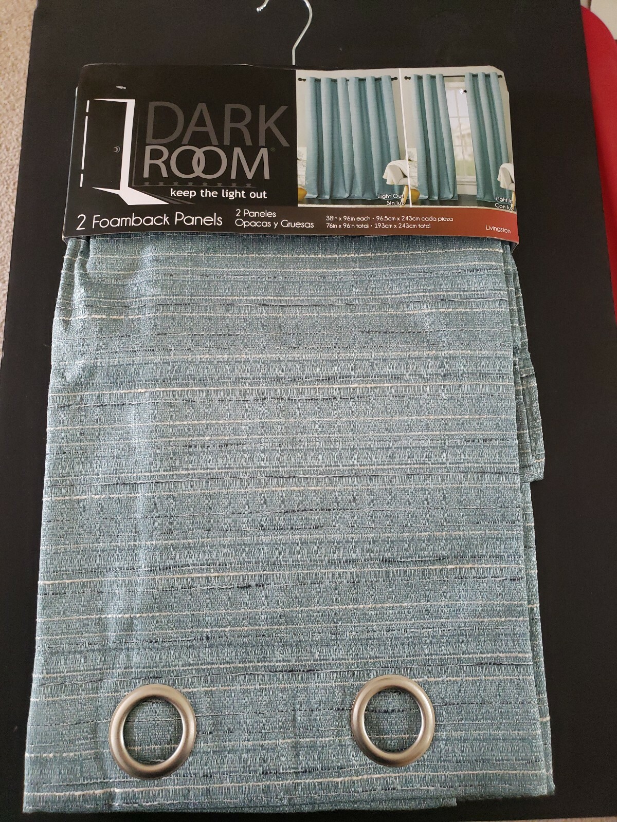 LIVINGSTON DARK ROOM 2-Foamback panels 38″ X 96″ in (BLUE)
