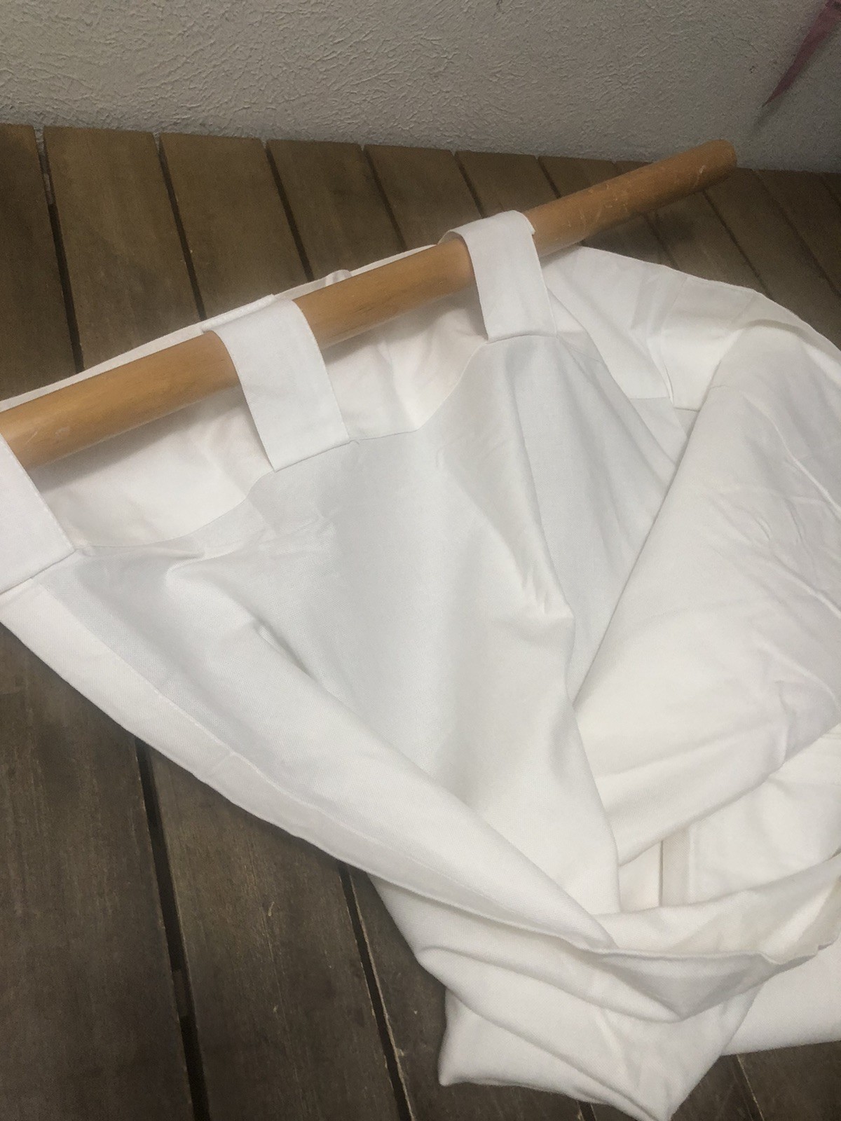 West Elm Unlined Single Curtain Panel 1Pc 48×84″ Off White Solid NWOT
