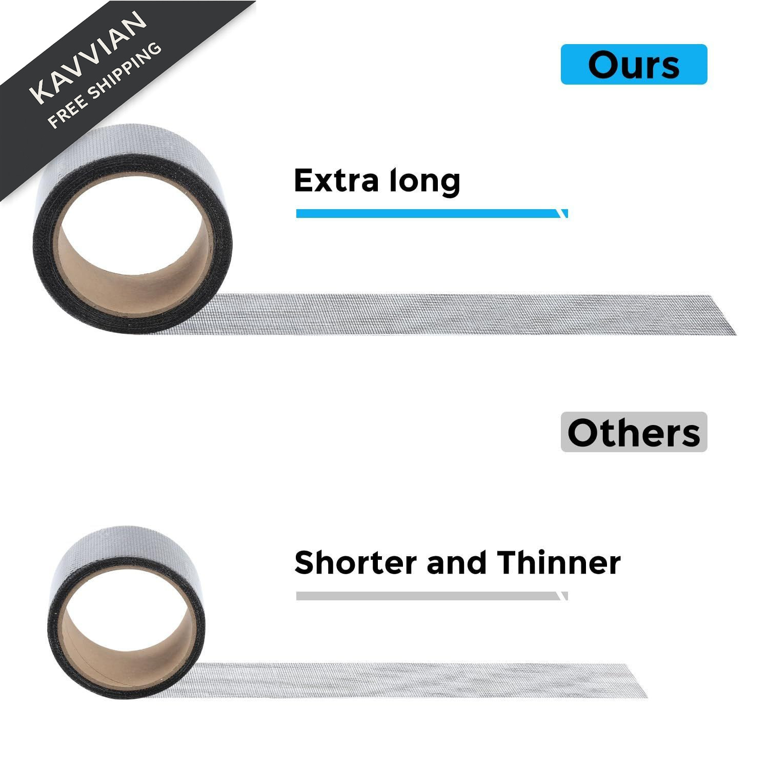 Secopad Black Window Screen Repair Tape, 4 in X 20 FT 4IN x 20FT,