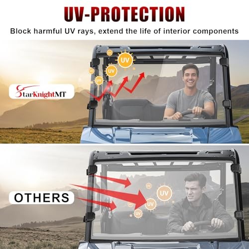 Front Windshield Compatible with Polaris Ranger SP 570 2022-2026, Midsize 570