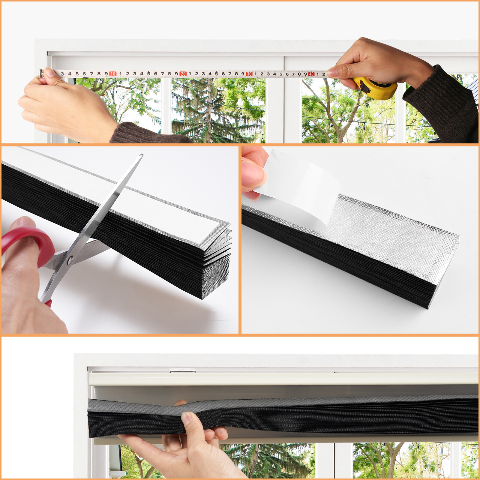Temporary Window Blinds Cordless Self Adhesive Stick on Pleated Paper Blinds