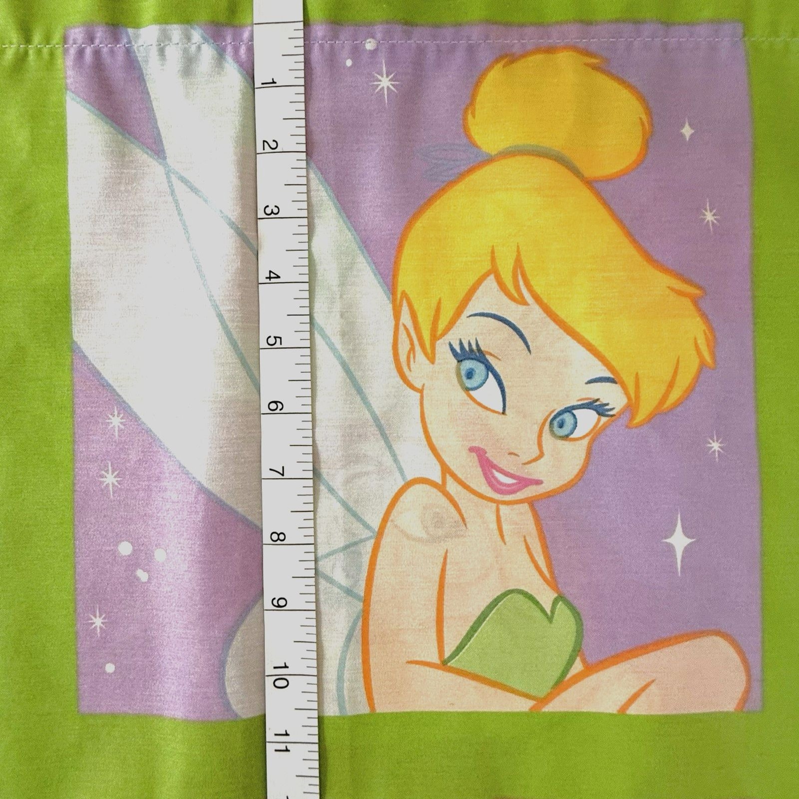 Disney TINKER BELL Colorful Blocks Valance Curtains 84×15″ Set of 2 Y2K