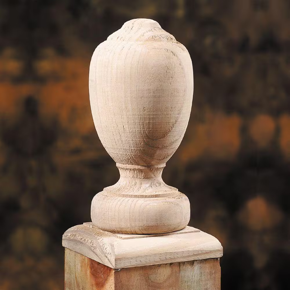 4 In. X 4 In. Flat Finial Base (6-Pack)