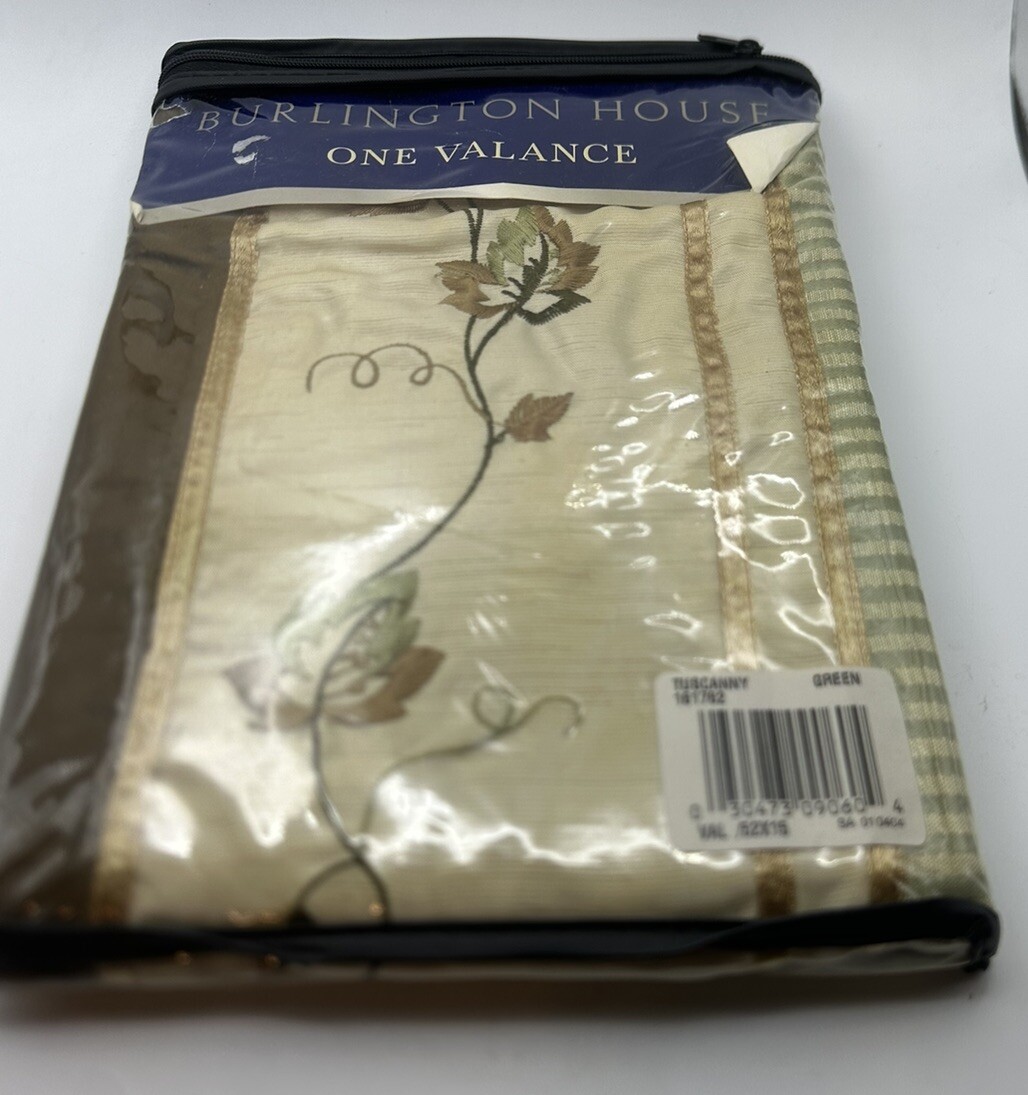 Burlington House Tuscanny Valance 52 x 15 Made in USA Qty 1 NEW