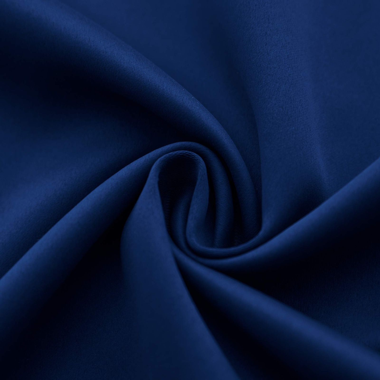 Navy Blue Window Valances For Kitchen 2 Pack Rod Pocket Blackout Light Blocking