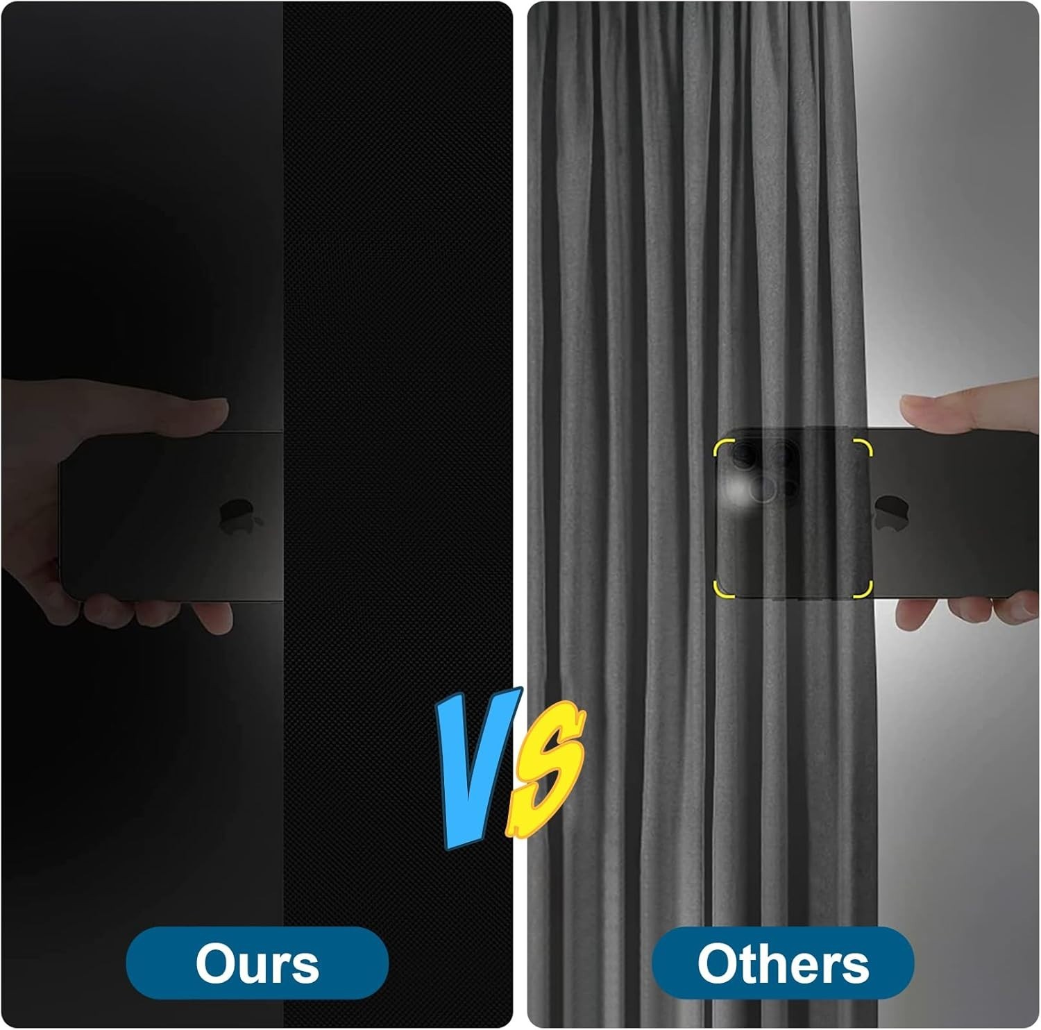 Customizable 100% Blackout Window Shades – Easy Install & Travel-Ready 118″x57″