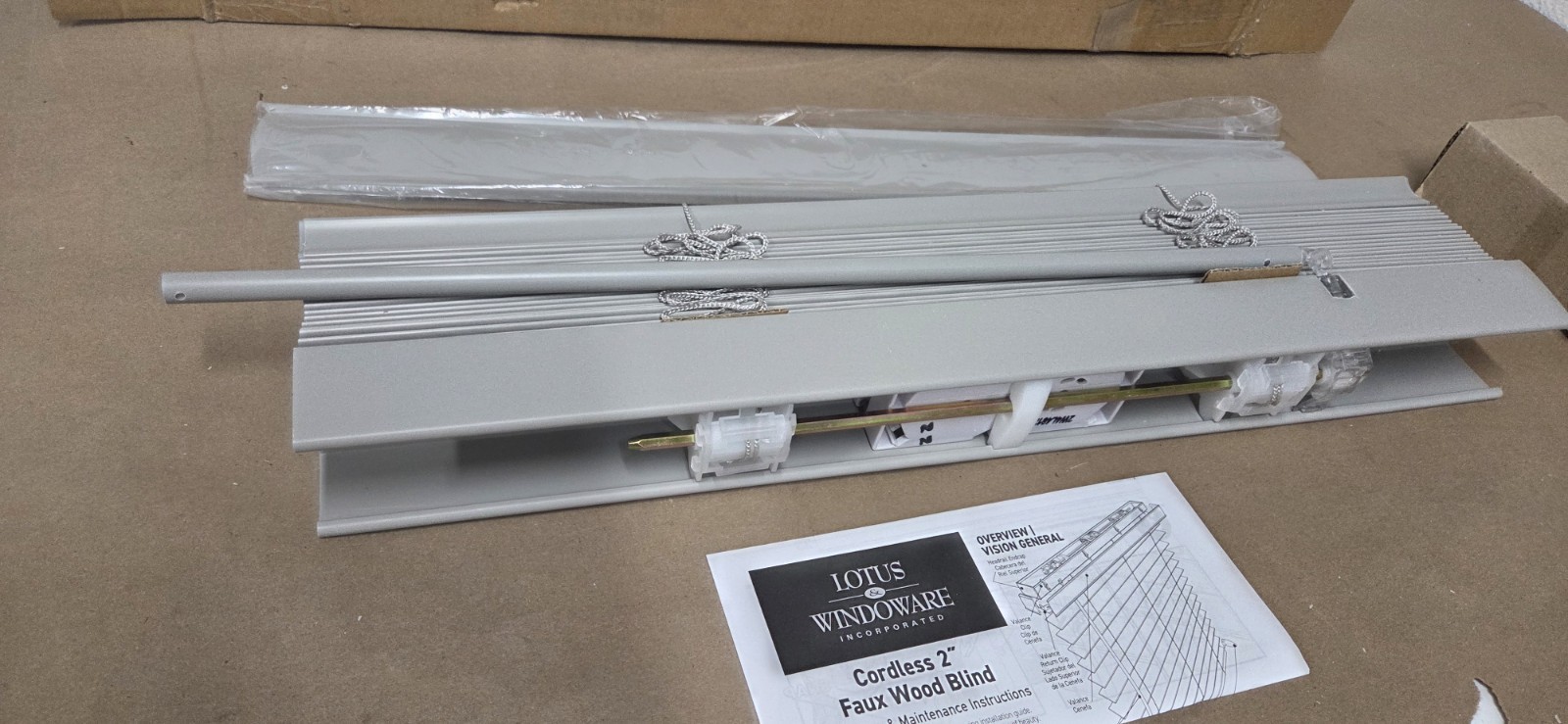 Lotus & Windoware Cordless, 2 Inch Faux Wood Blind, Window Blinds, Blinds &…