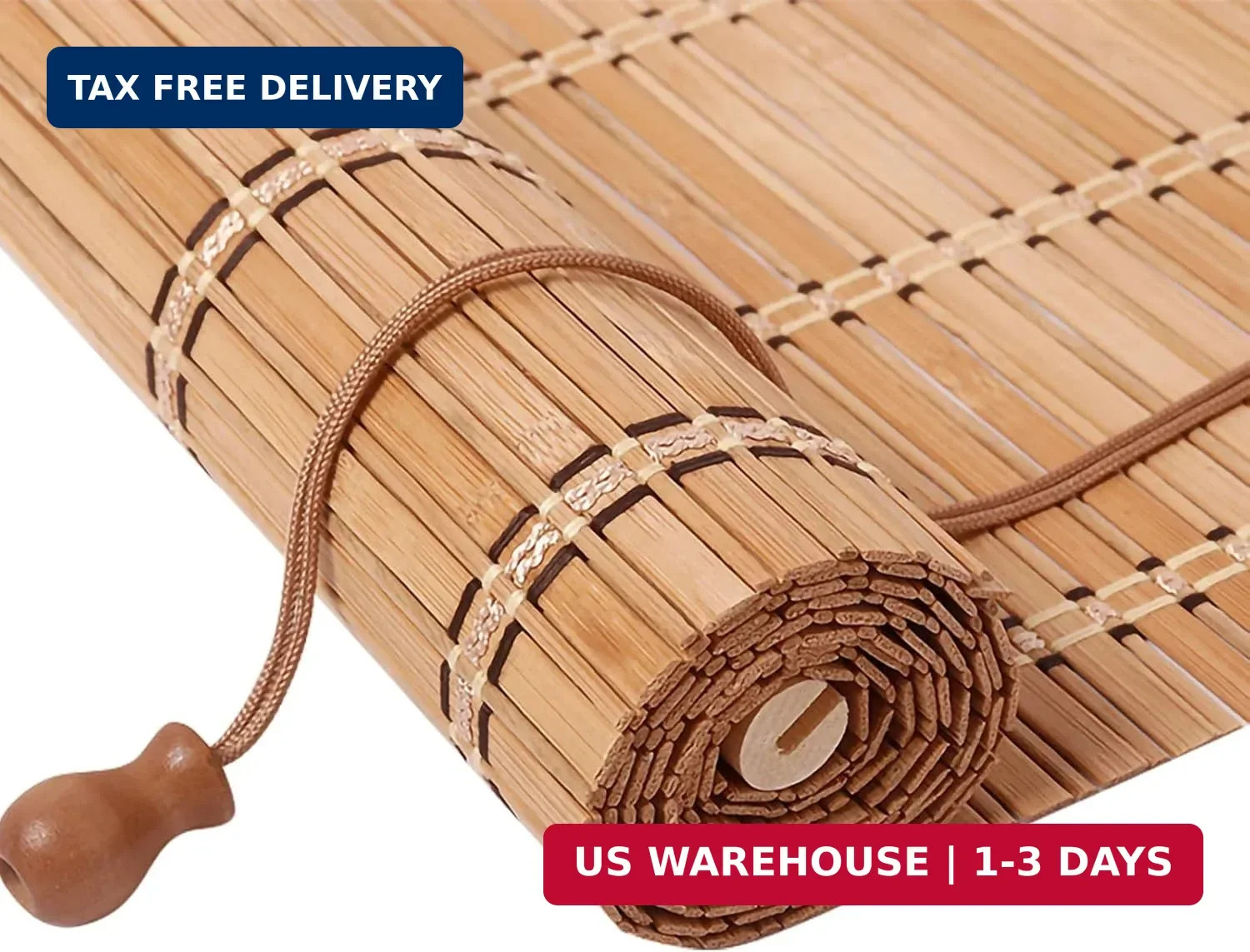 HIAPES Bamboo Blinds for Interior Window, Bamboo Shades for Indoor Windows, Cust