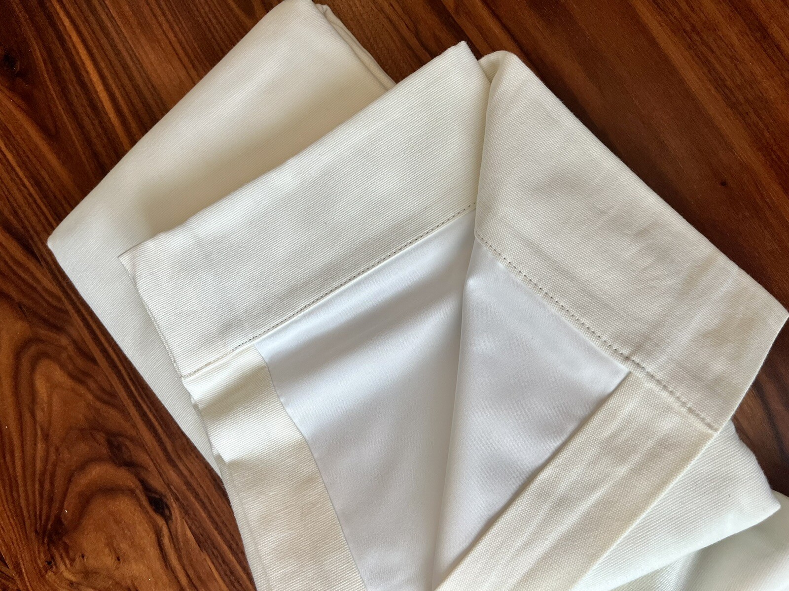Restoration Hardware (RH) Cotton Canvas Drapery Panel (One), Warm White 108×50