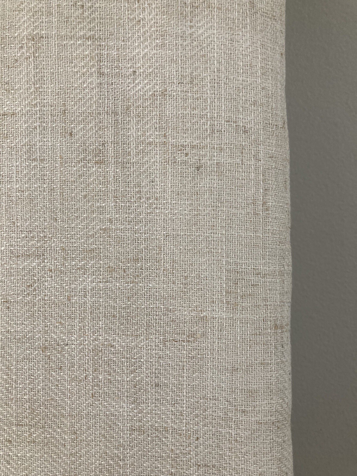 2 Ralph Lauren Back Tab Panels Curtains Blackout Herringbone Natural Beige 108″