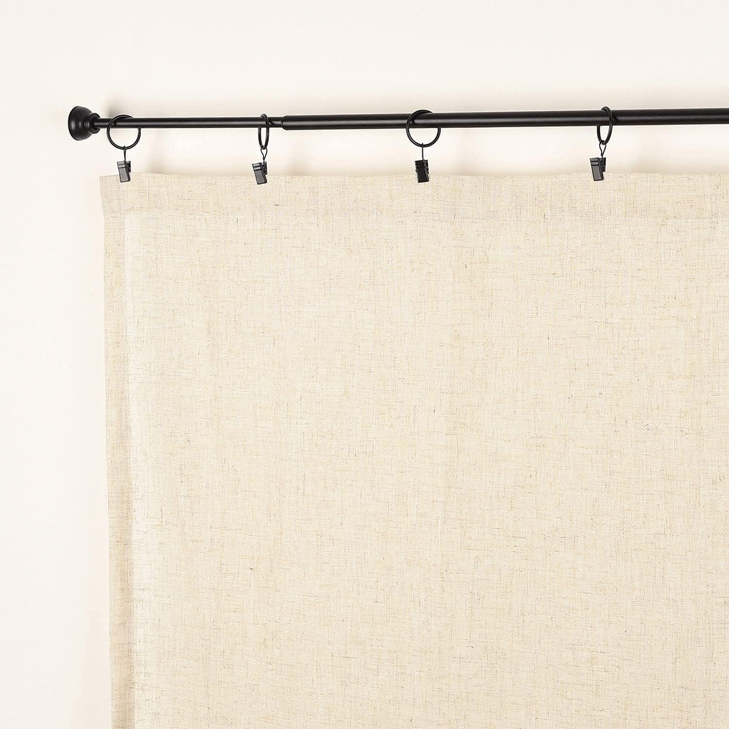 2 Pack Spring Tension Curtain Rod, 1/2- inch Decorative Tension Drapery Rod f…