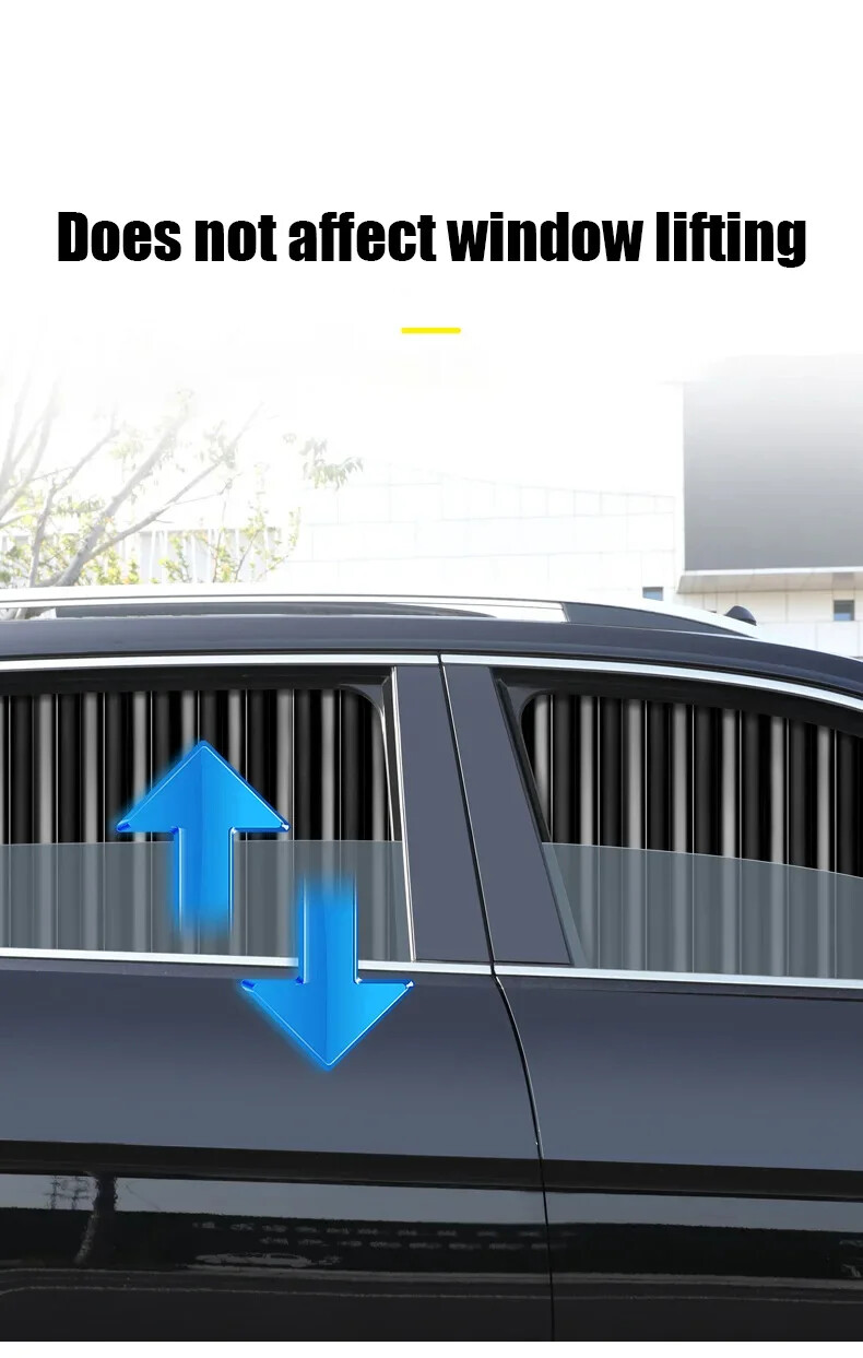 Car Sunshade Curtain Magnets Universal Front Rear Side Window Shades Curtains