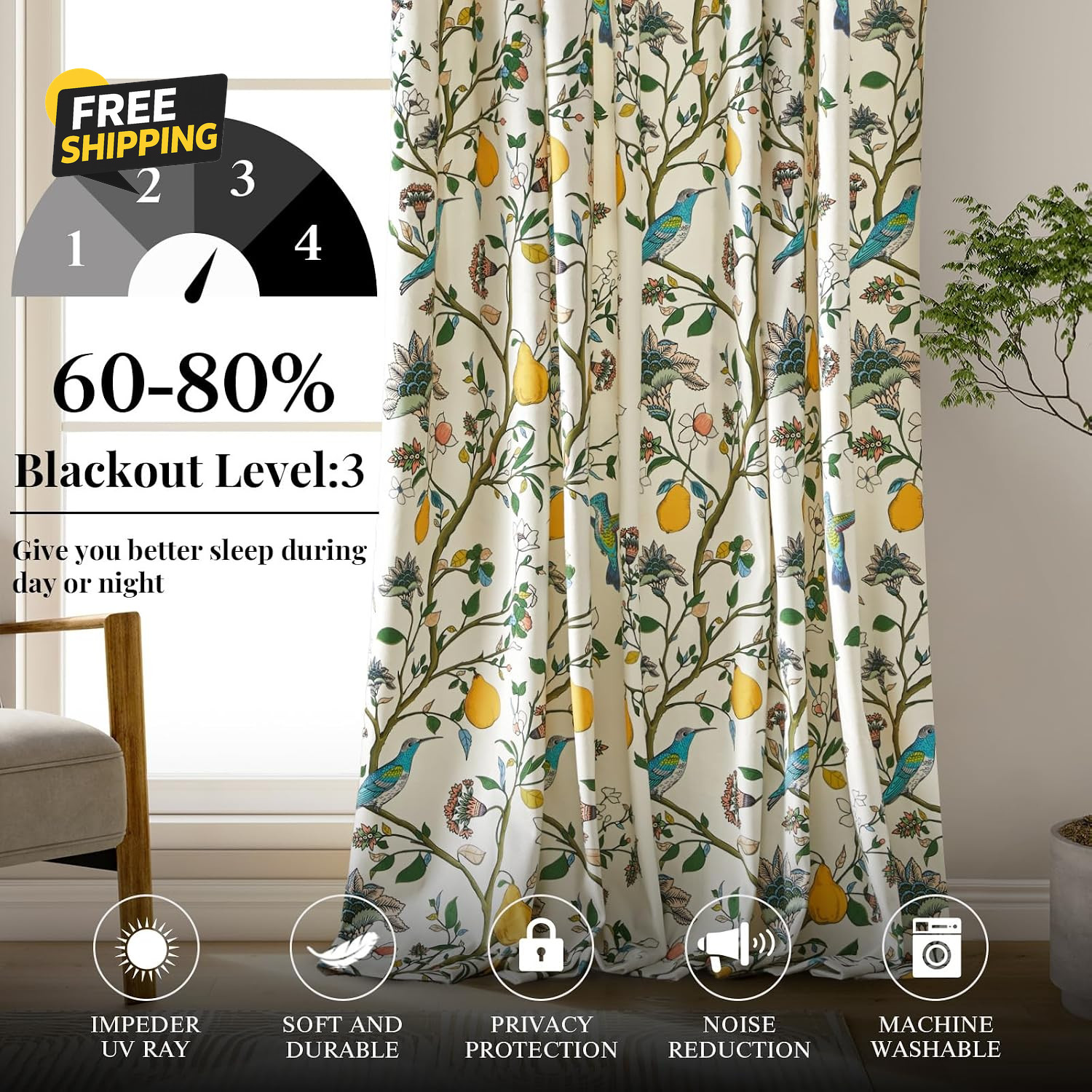 White Luxury Velvet Floral Curtains 84 Inches for Living Room,Vintage Victorian