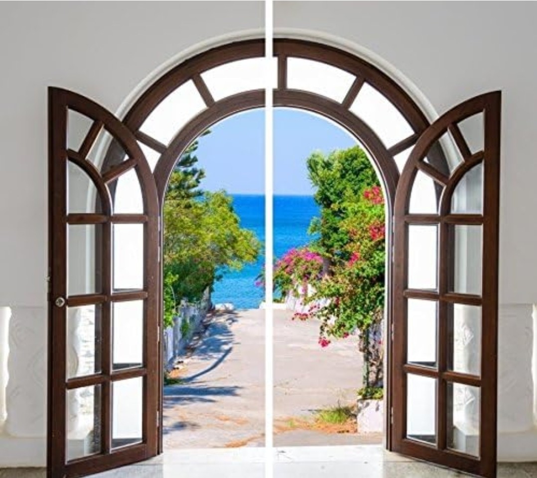Ocean View Window Curtains Beach Style Landscape Nature Scenes Sea Drapes…