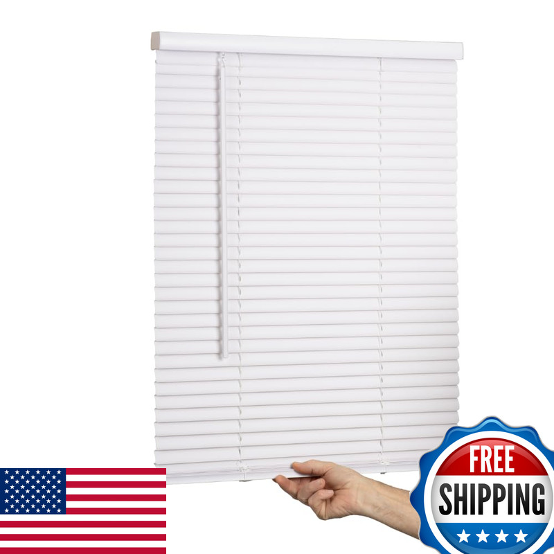 Lotus & Windoware Lotus Windoware Cordless Mini Blind 1 Vinyl Slats 46 Wide X