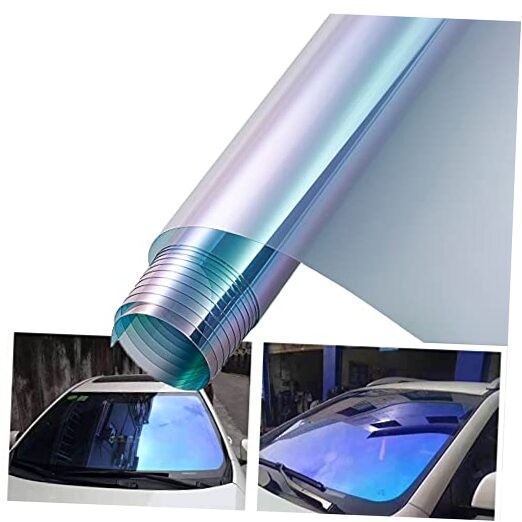 Dark Blue Chameleon Windshield Tint Car Window Foils Solar Protection Film