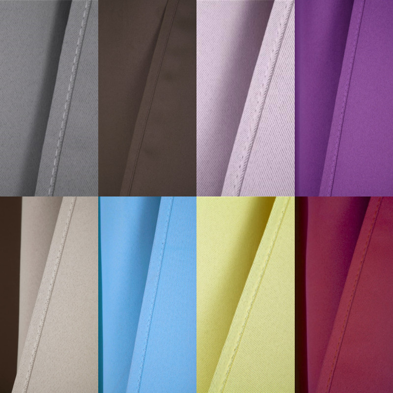 1 SET 100% BLACKOUT INSULATE THERMAL SHORT PANELS WINDOW CURTAIN IN 36″ 54″ 63″L