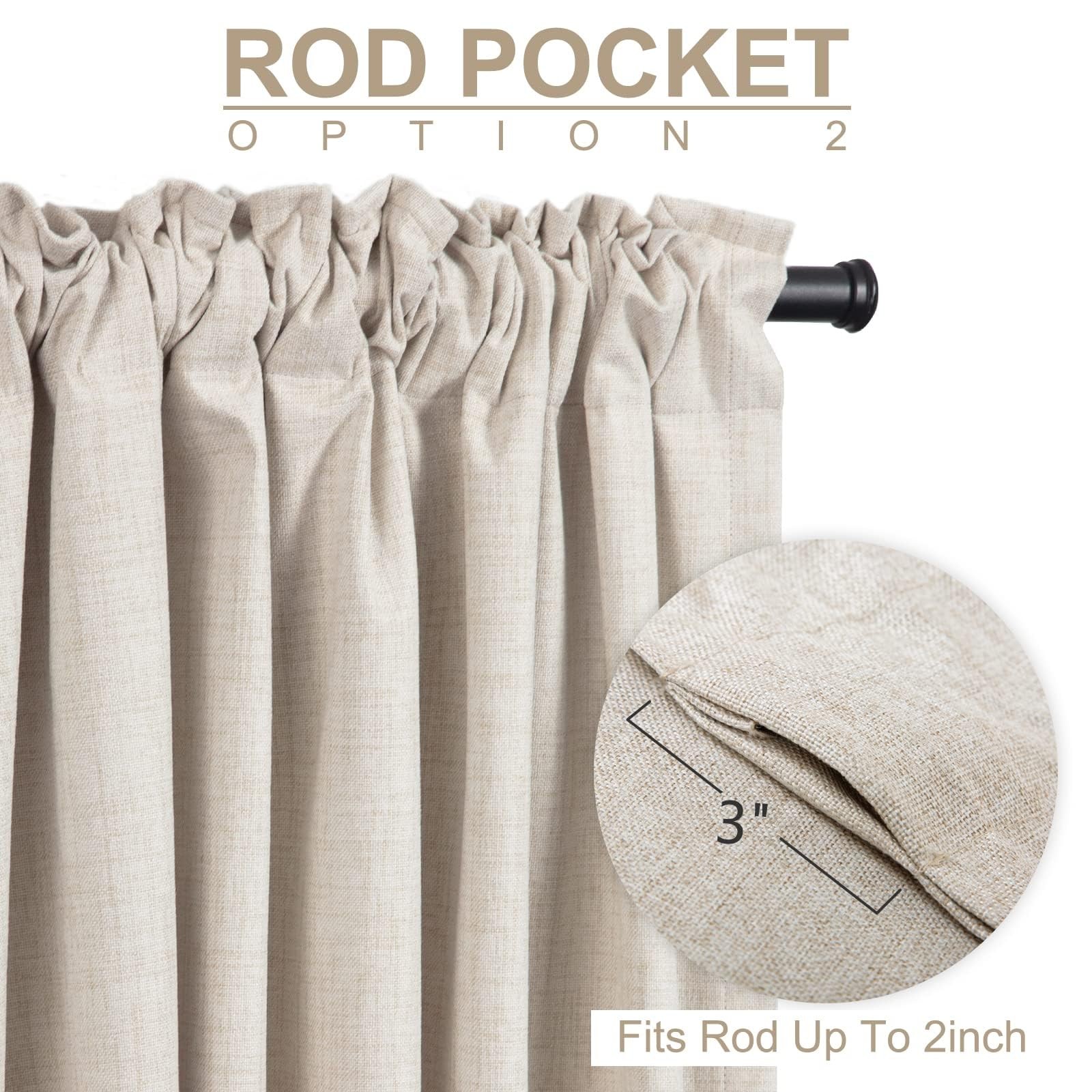100% Blackout Shield 100 Blackout Shield Linen Blackout Curtains For Bedroom 84