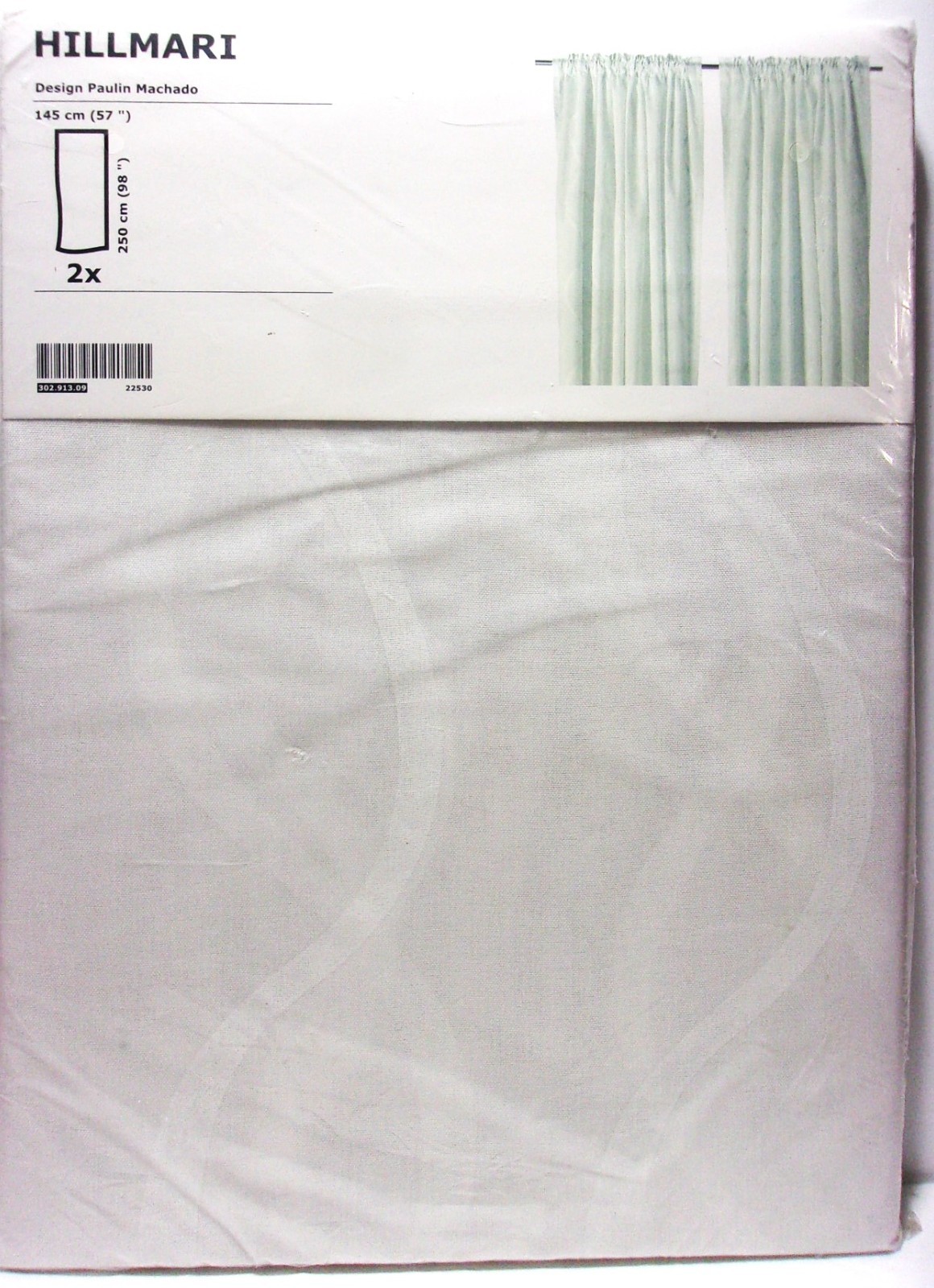Ikea ~ Hillmari Curtain Panels (Pair), 57″ x 98″ New in Package