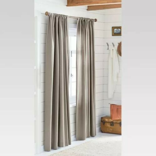 NEW THRESHOLD FARRAH WINDOW PANEL, GRAY 54″ X 84″