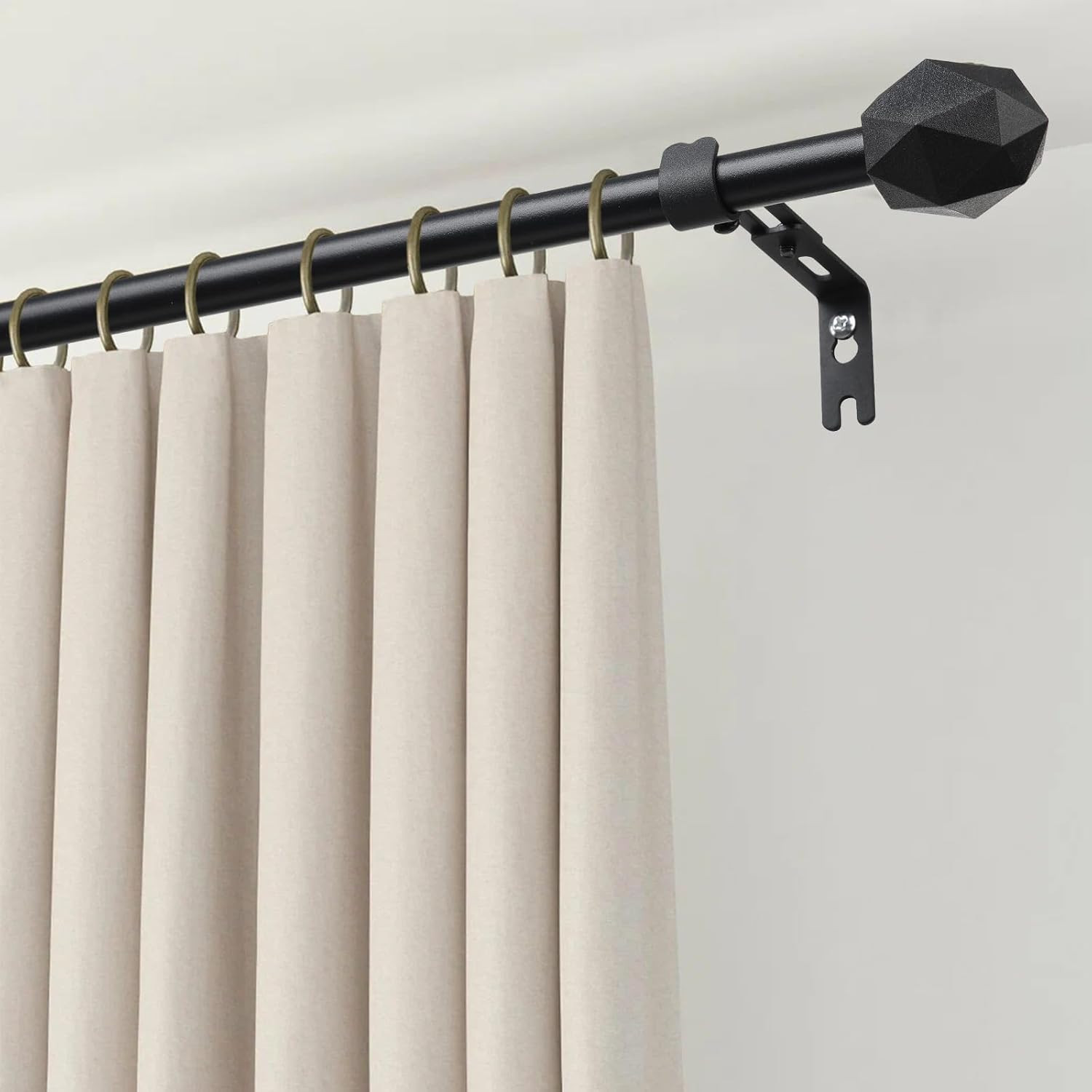 Curtain Rods, 72″ to 144″ for Windows Curtain Rod Set, Modern Simplicity Decorat
