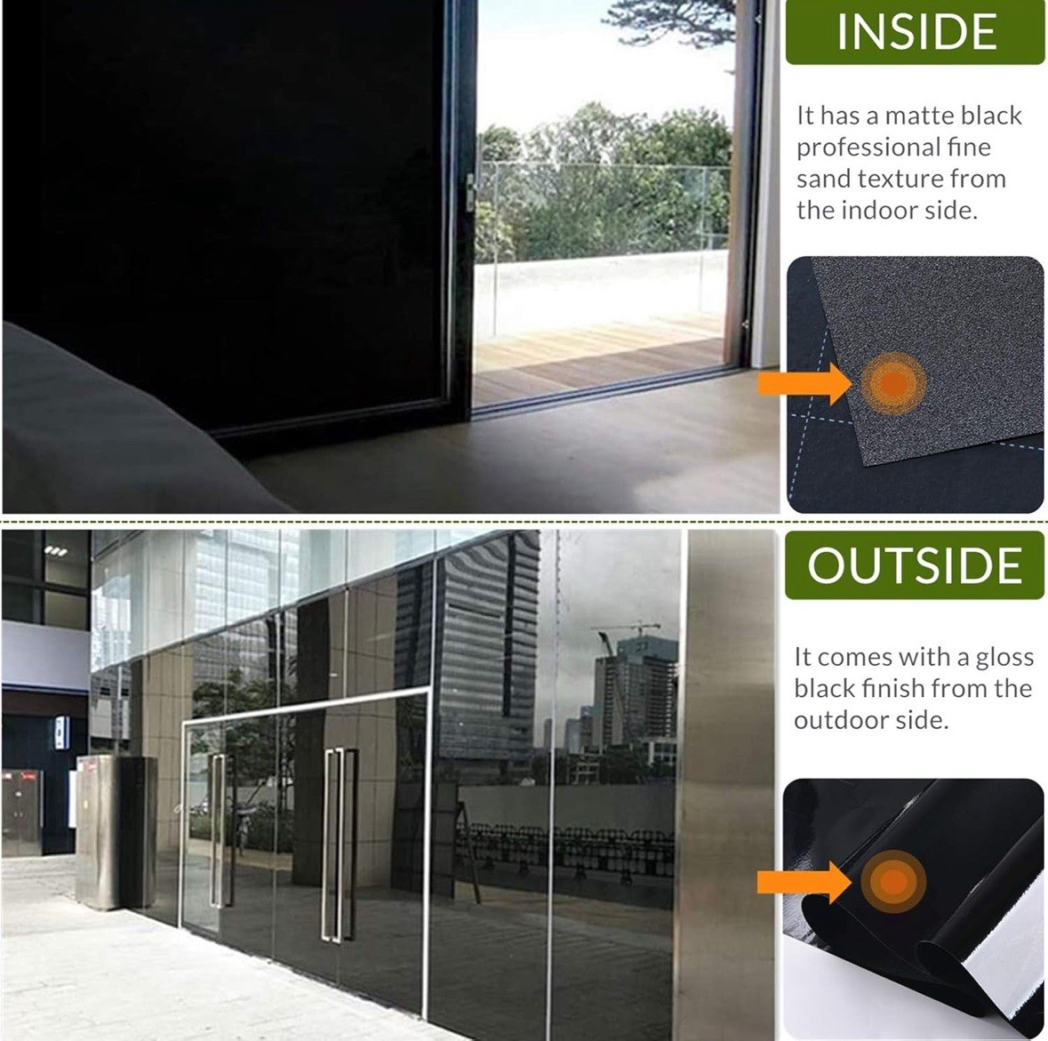 Velimax Static Cling Blackout Window Film 17.7″ x 78.7″