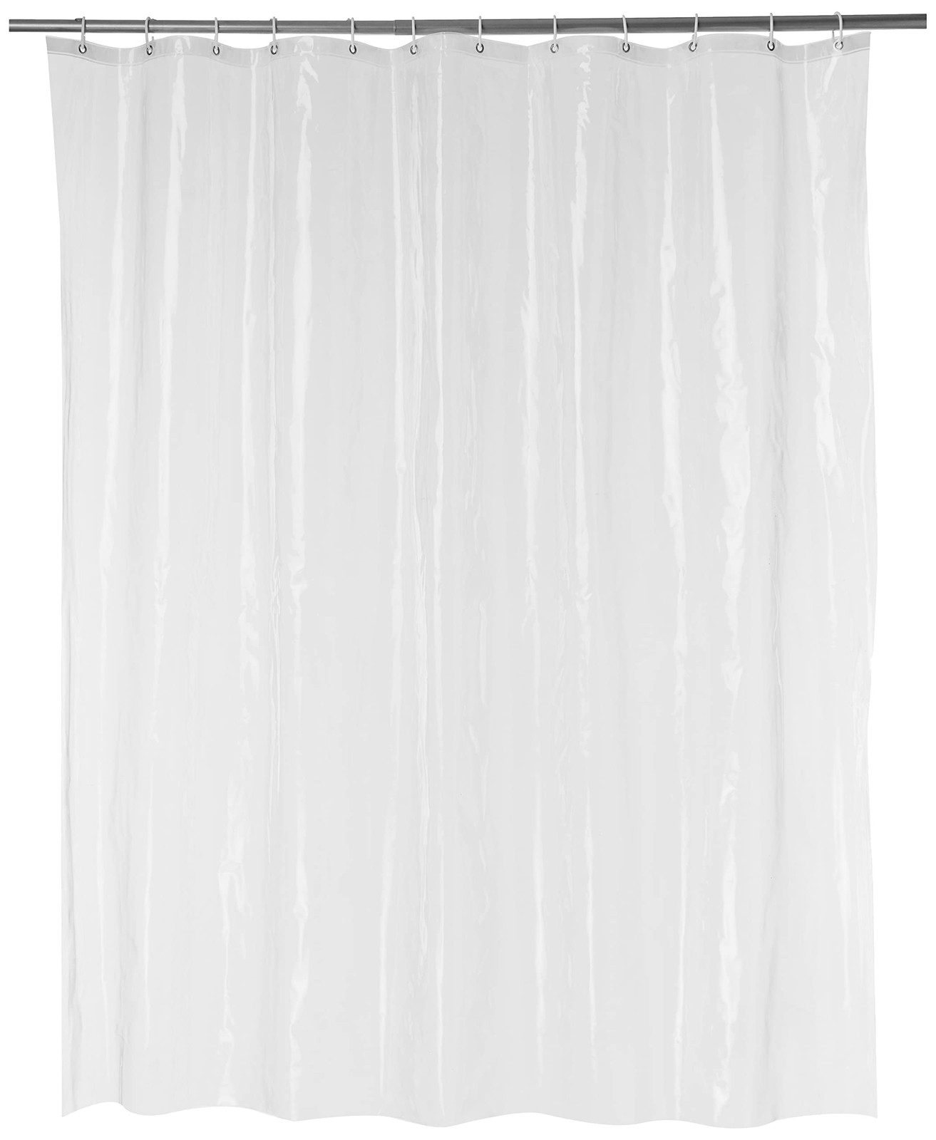 Amazon Basics Water Resistant 8-Gauge PEVA 72″W x 72″L (Pack of 1), Clear