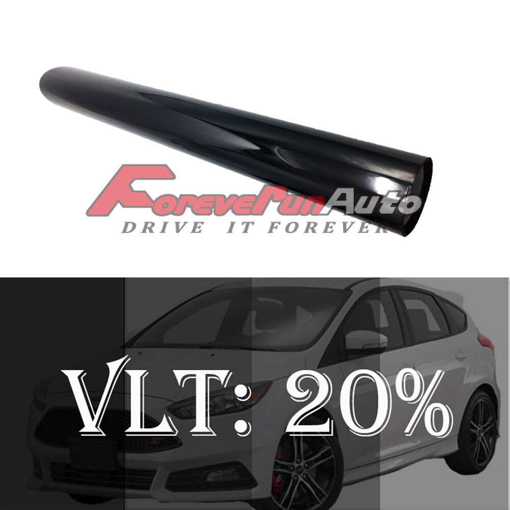 New 20″x100FT 20% VLT Dark Shade 2Ply Window Tint Film Roll 20% Car Truck