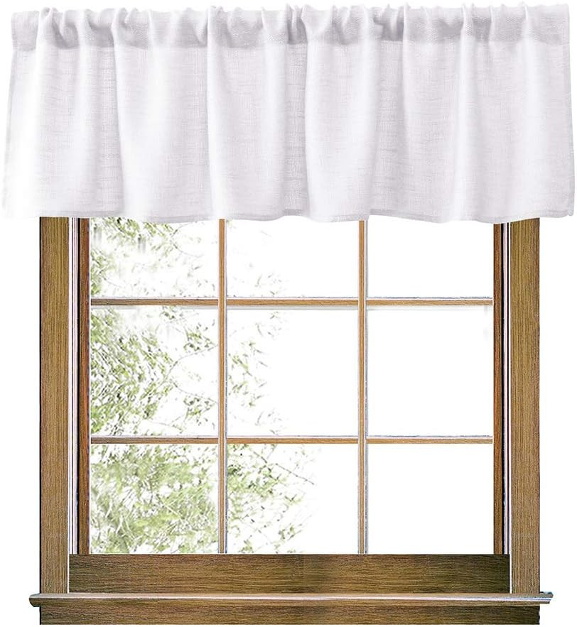Burlap Natural Valance Rod Pocket Window Curtain Valance Rustic Home Décor 56 by
