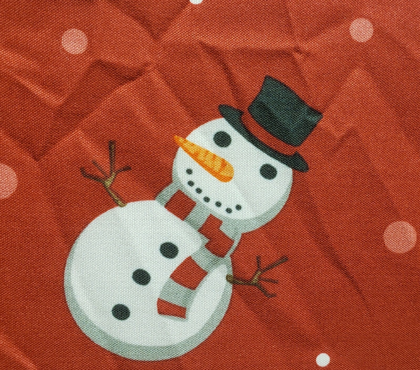 3pc Curtains Printed Set: 2 Tiers (28″)& Valance (56″x14″)SNOWMEN ON RED,Holiday