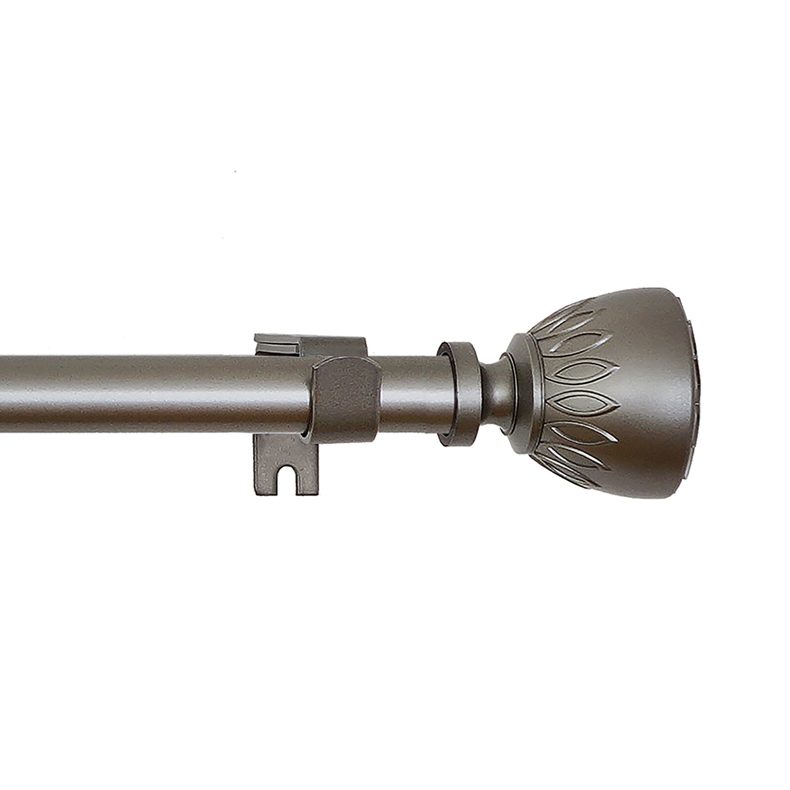 Achim Home Furnishing, Dark Nickel Decorative Rod & Finial Set, Katherine, 66″