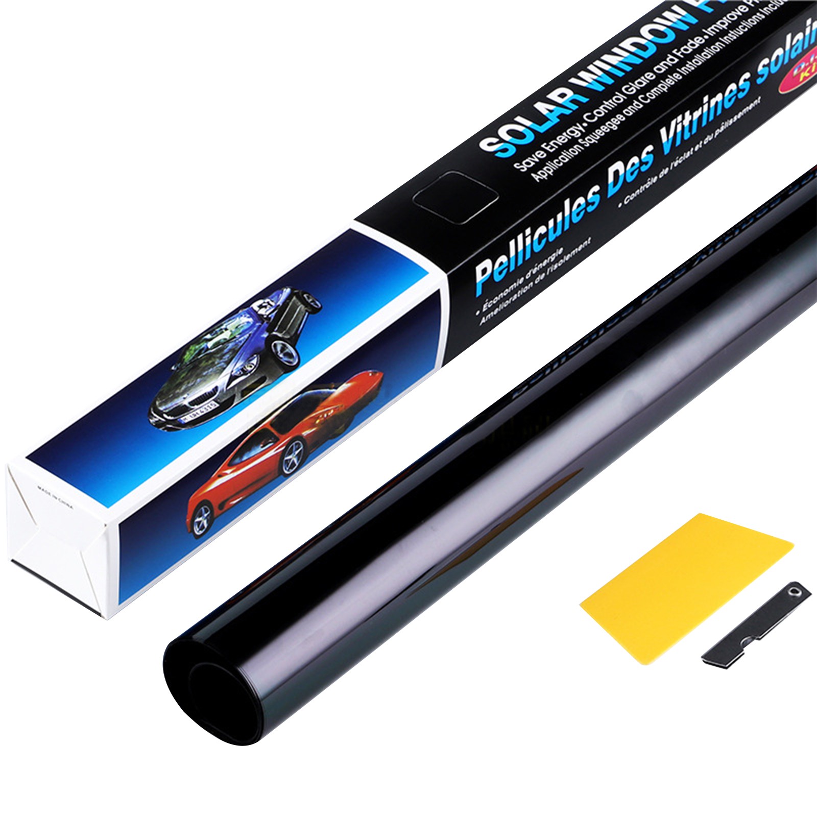 Nano Carbon Window Tint Film 2Mil Heat Blocking 5%/20%/35% VLT Car Home