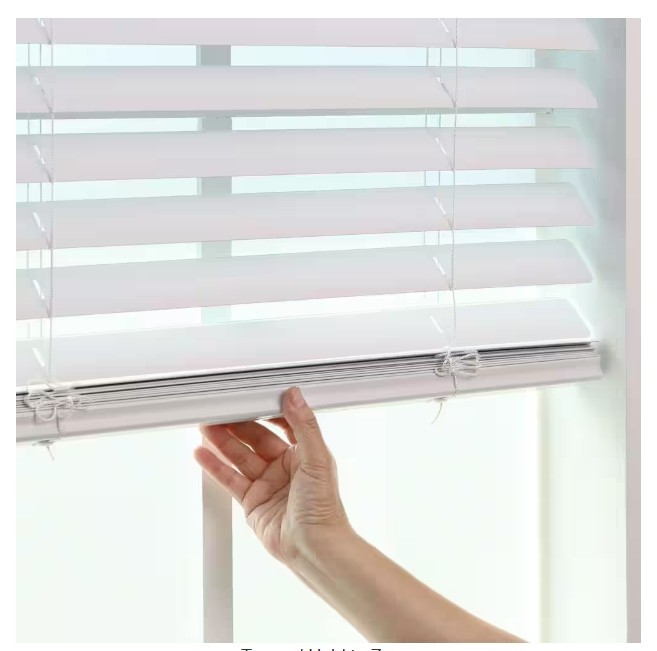 (2) Wt Cordless Room Darkening Vinyl Blinds w/2 in. Slats – 32 in. W x 64 in.