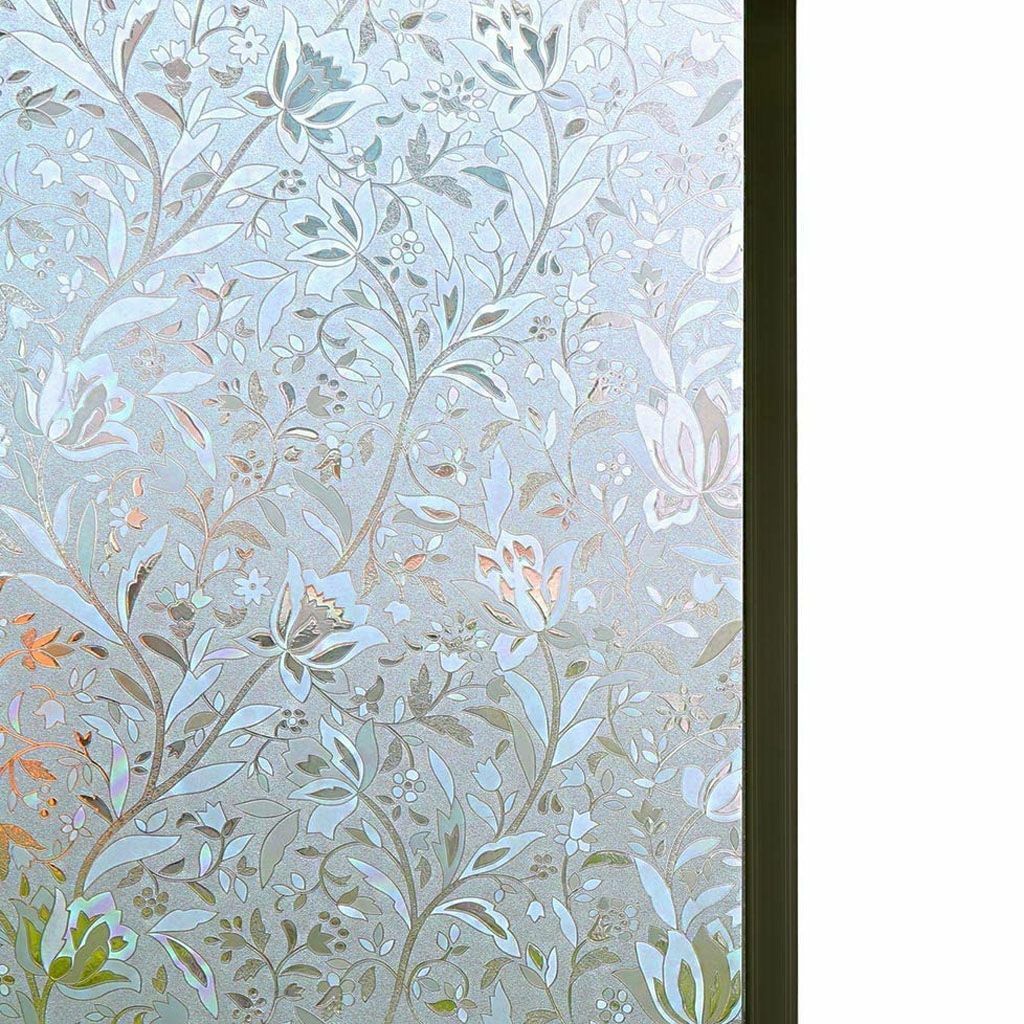 PVC Privacy Window Glass Film Sticker Static Cling Frosted Stained Bathroom Home