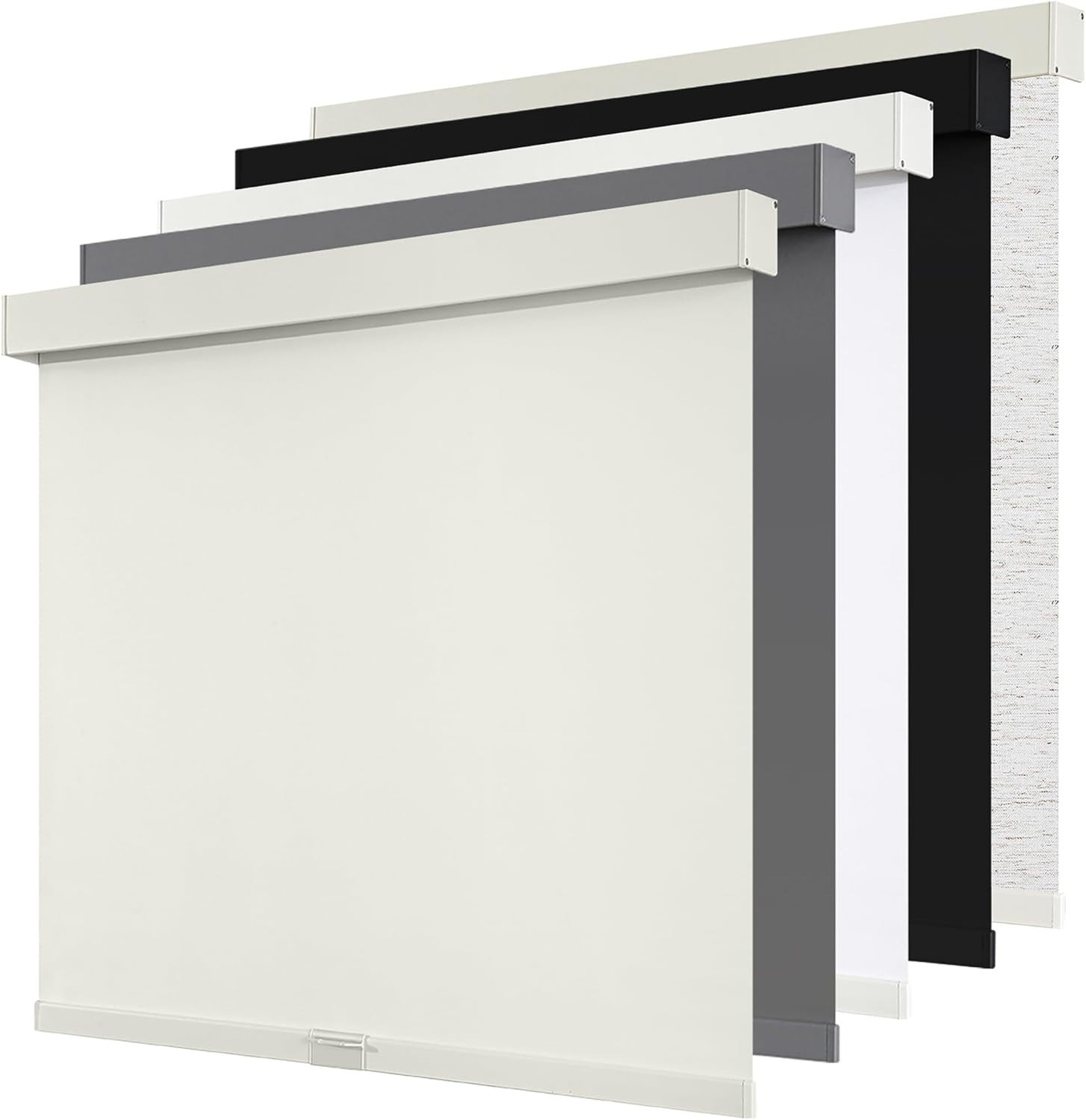 SunOff Cordless Blackout Roller Shades Beige Pull Down 32″ W x 72″ L