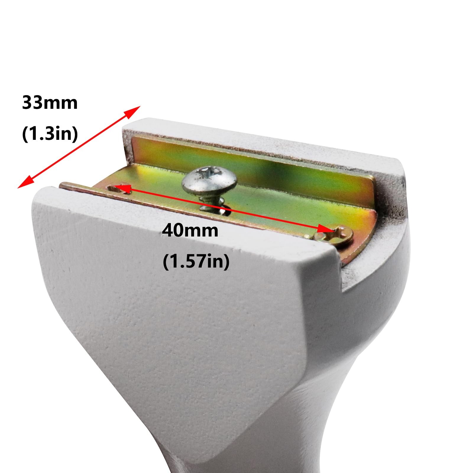 Antrader Wood Curtain Rod Brackets,White Support 1-3/8″(35mm), White