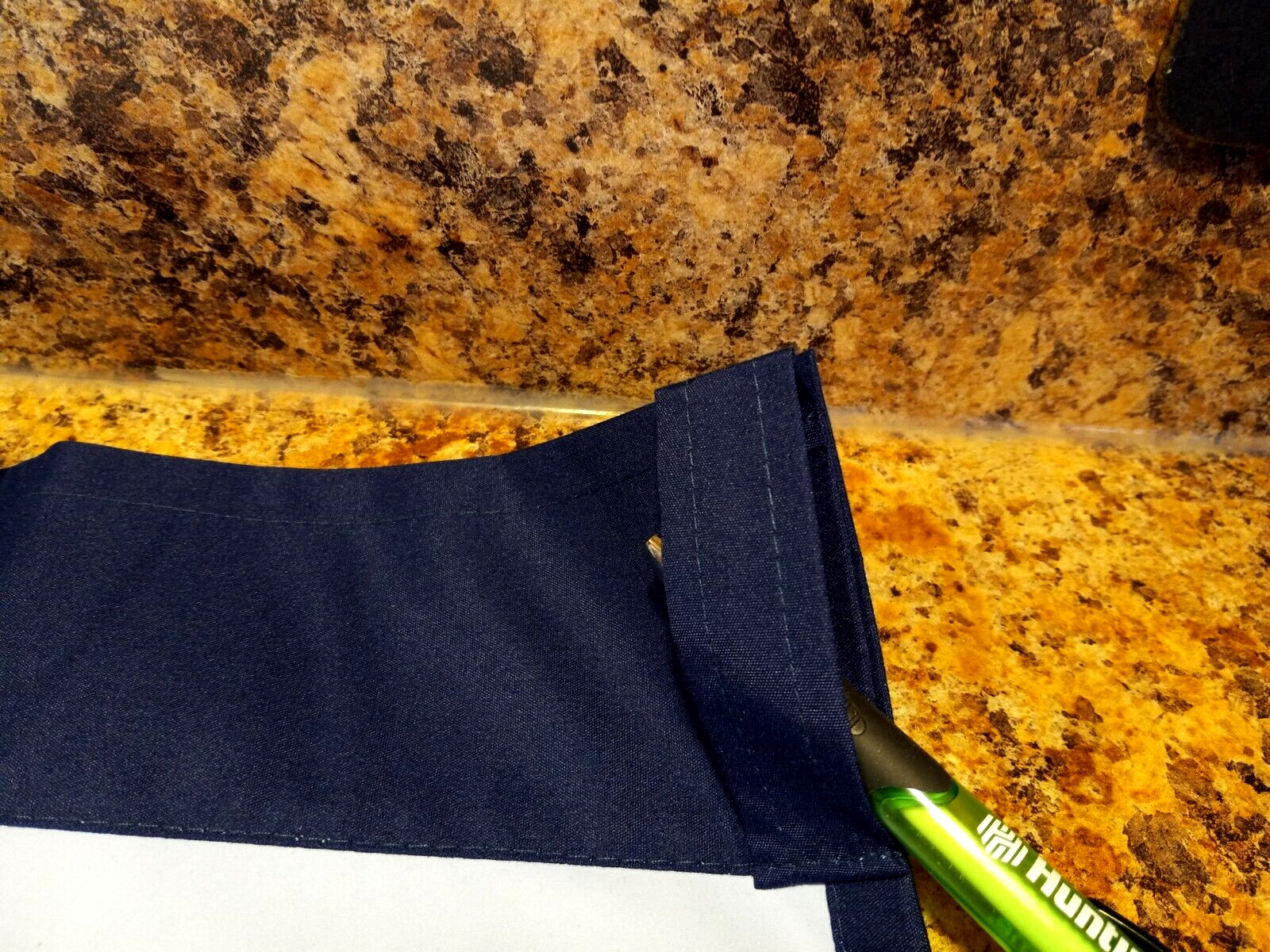 1 Therma Logic Header Valance Insulated Navy Blue Polyester-Rayon 60″w x 16″l