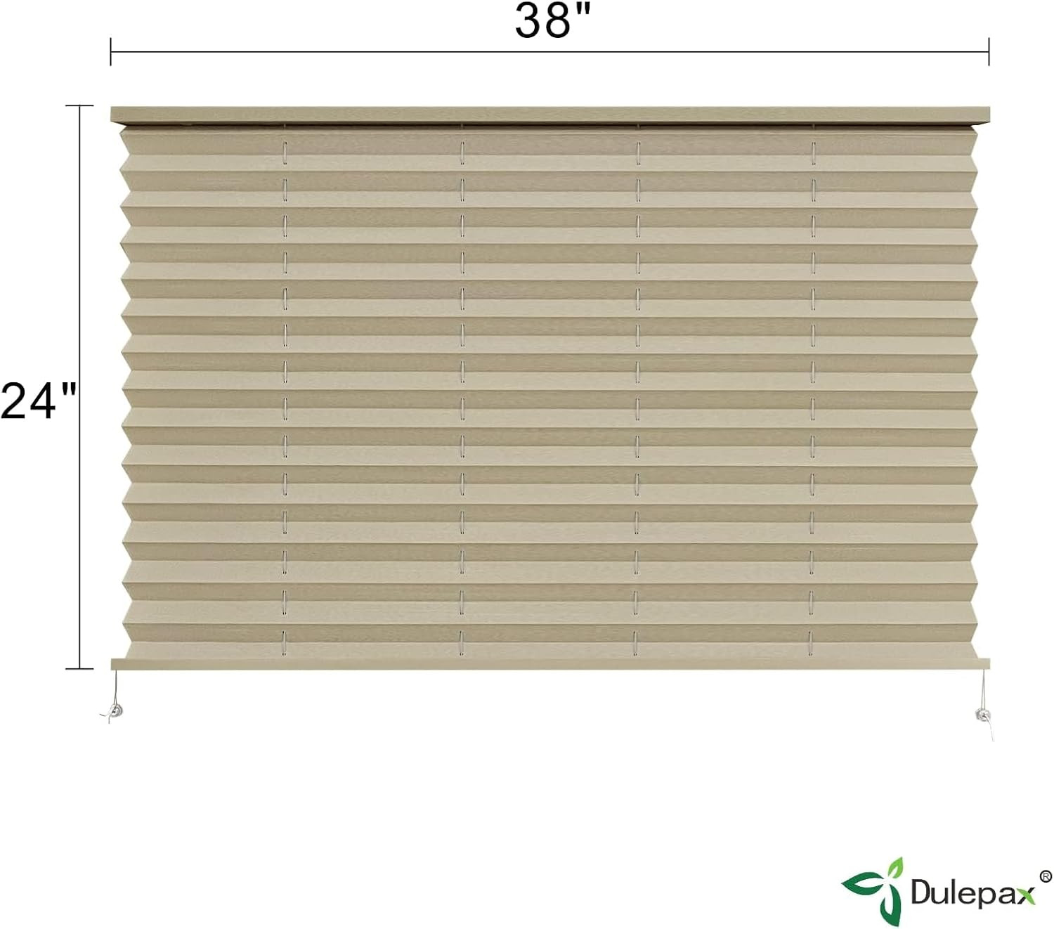 Dulepax RV Blinds,Rv Pleated Shades,Rv Blinds Pleated Shades, 38″ W X 24″ L Capp