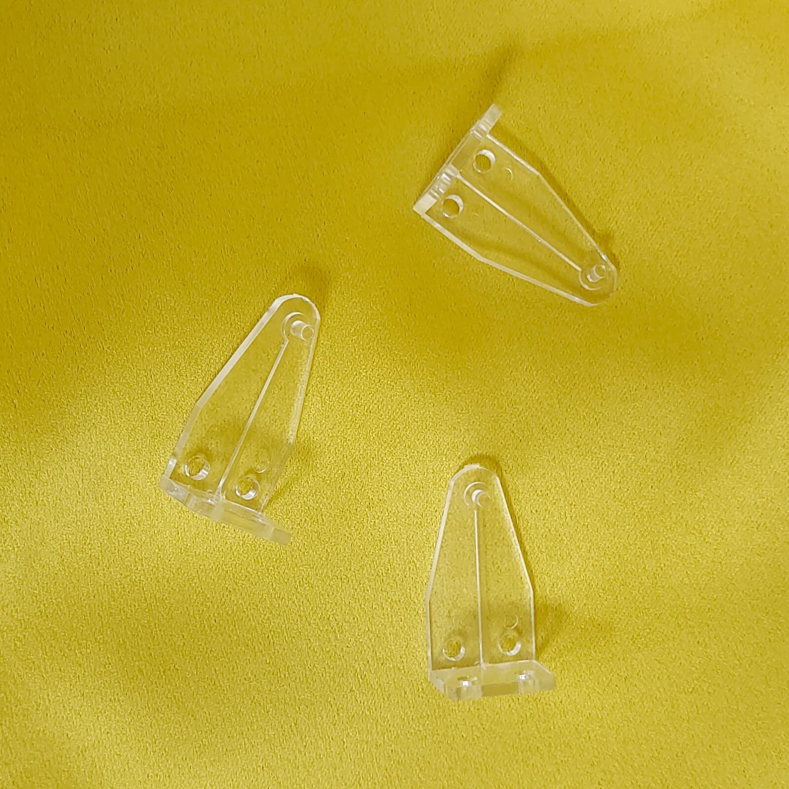 Kowibcl 10 PCS Window Blinds Hold Down Brackets 2 inch 2 inch, Transparent