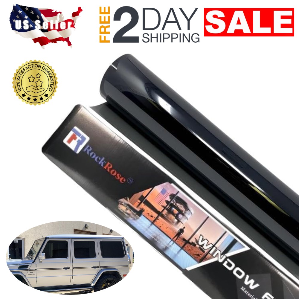 Polarizado 20 in x 5 FT Para Ventanas De Carro 35% Película Tintada Privacidad
