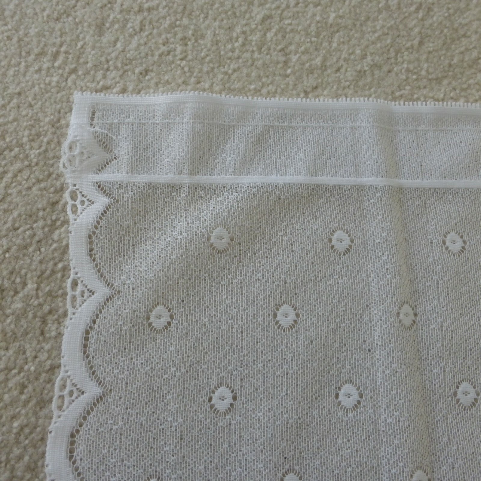 HERITAGE LACE VALANCE CORONATION READY-MADE LACE ONE FESTOON 60”WIDE 24” DROP