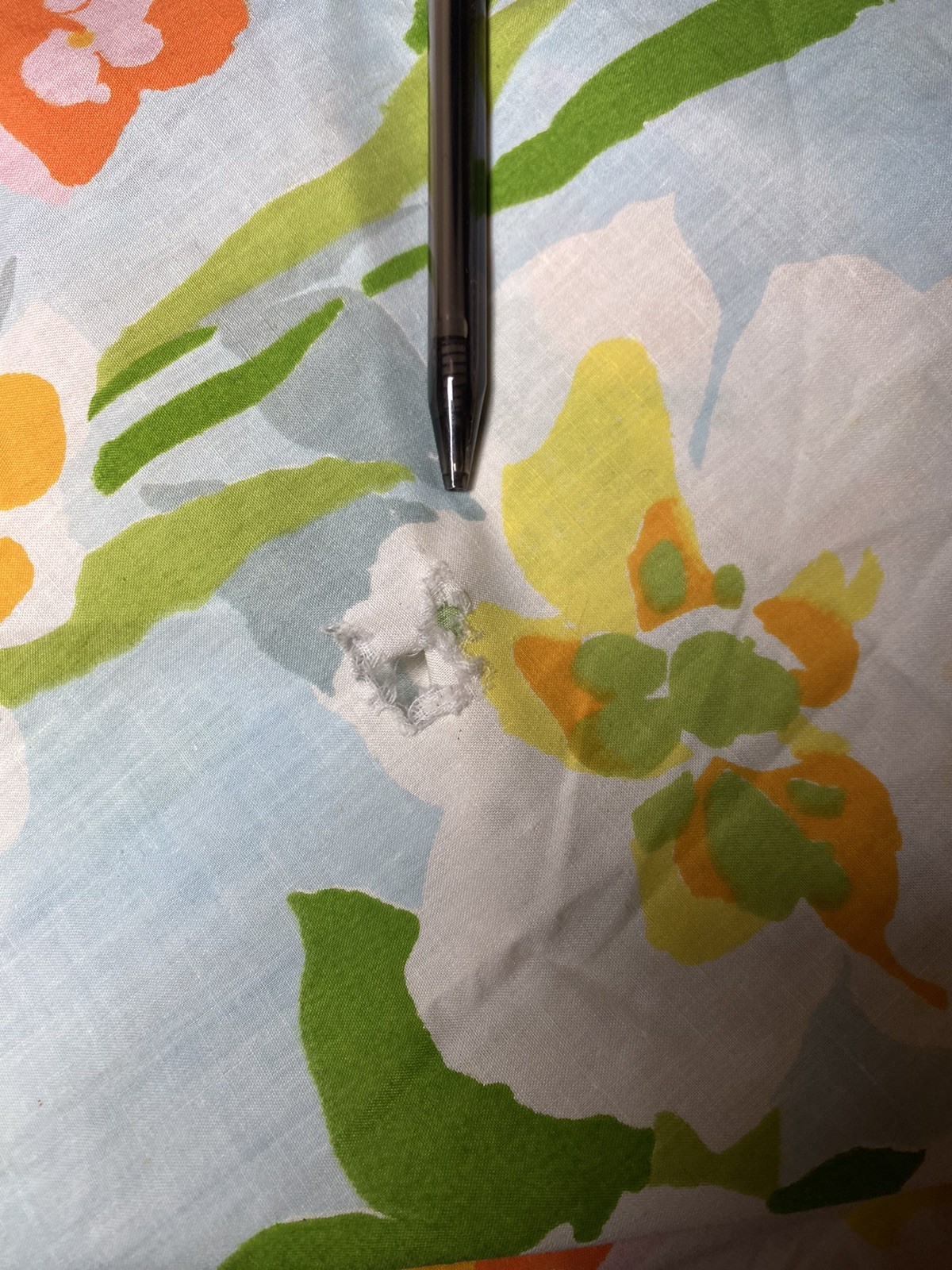 2 Flower Power Cotton Sheets Made Into Rod Pocket Curtain Panels TWO 96x66x2=132