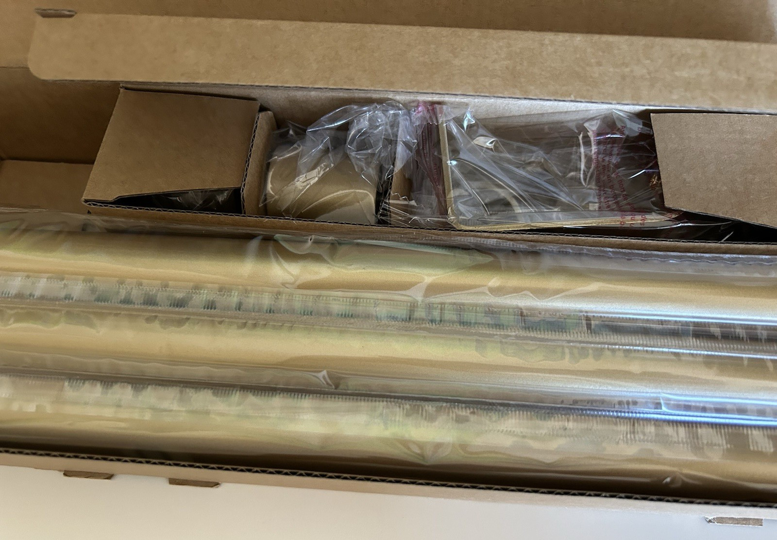 IFELS Curtain Rod for Windows 30″ to 90″ Gold 1 ” Diameter 1 Pack Adjustable OB
