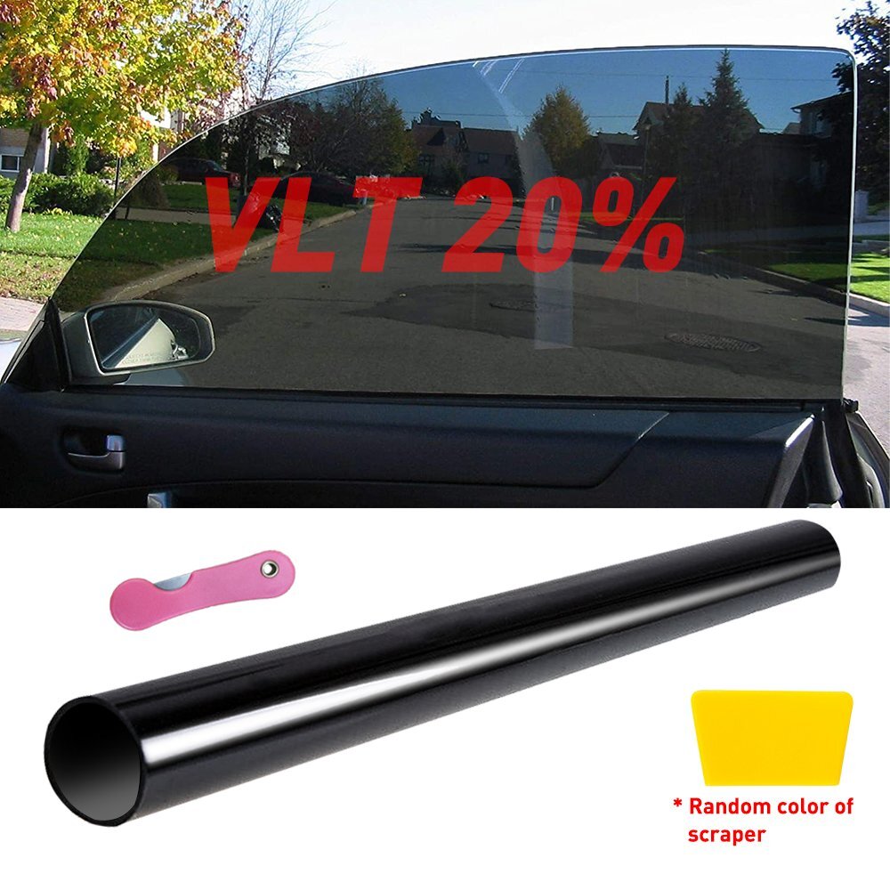 DIY Uncut Roll Window Tint Film 5% 15% 20% VLT 50cm*10ft Car Home Office Glass