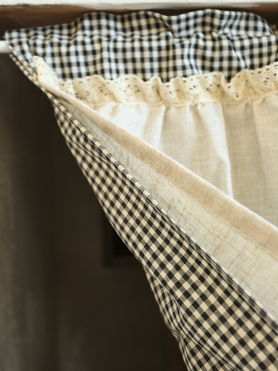 Haig cotton and linen cabinet curtain