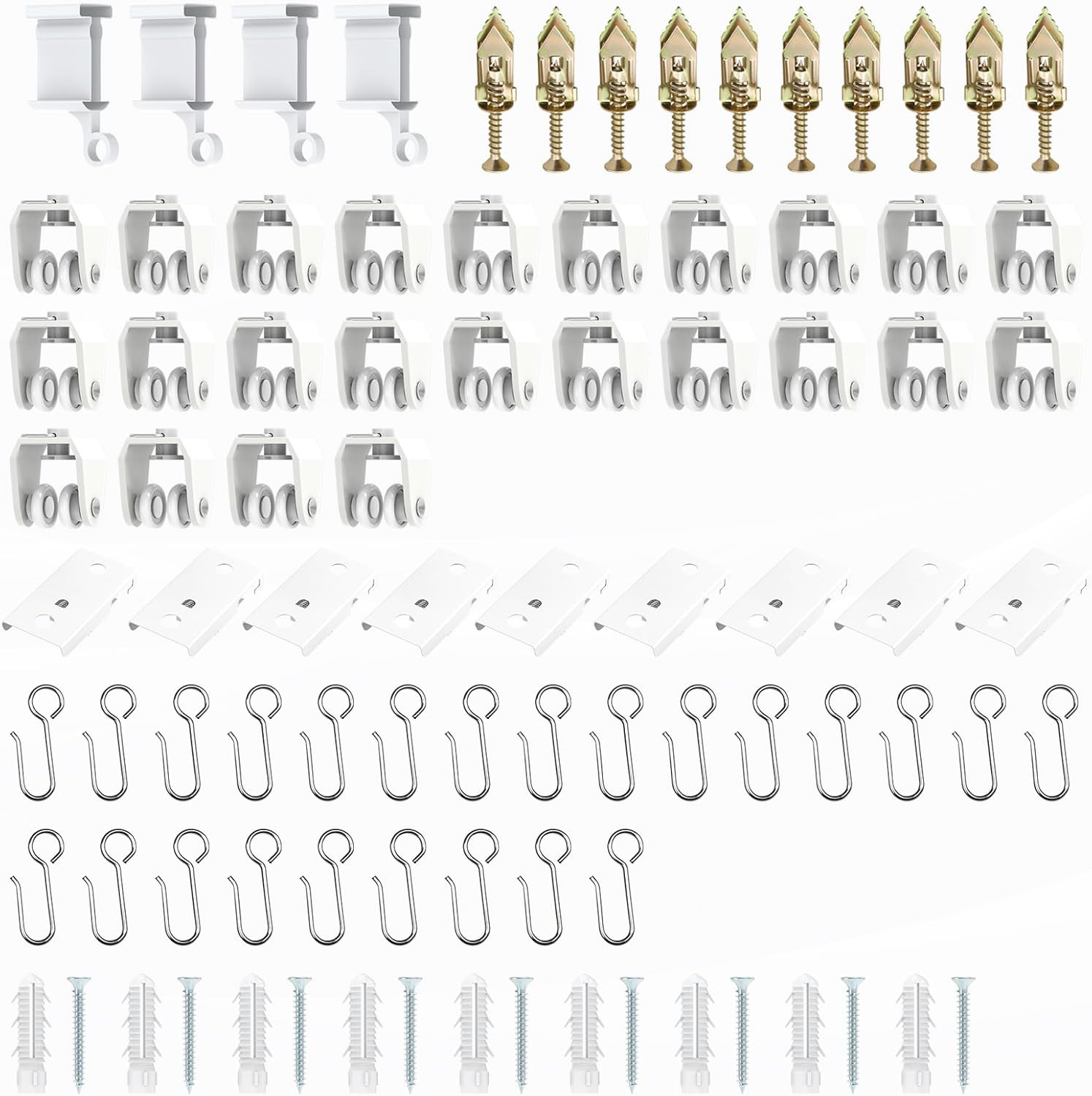 Flexible Bendable Ceiling Curtain Track, Mount for Curtain Rail with Curtain Tra