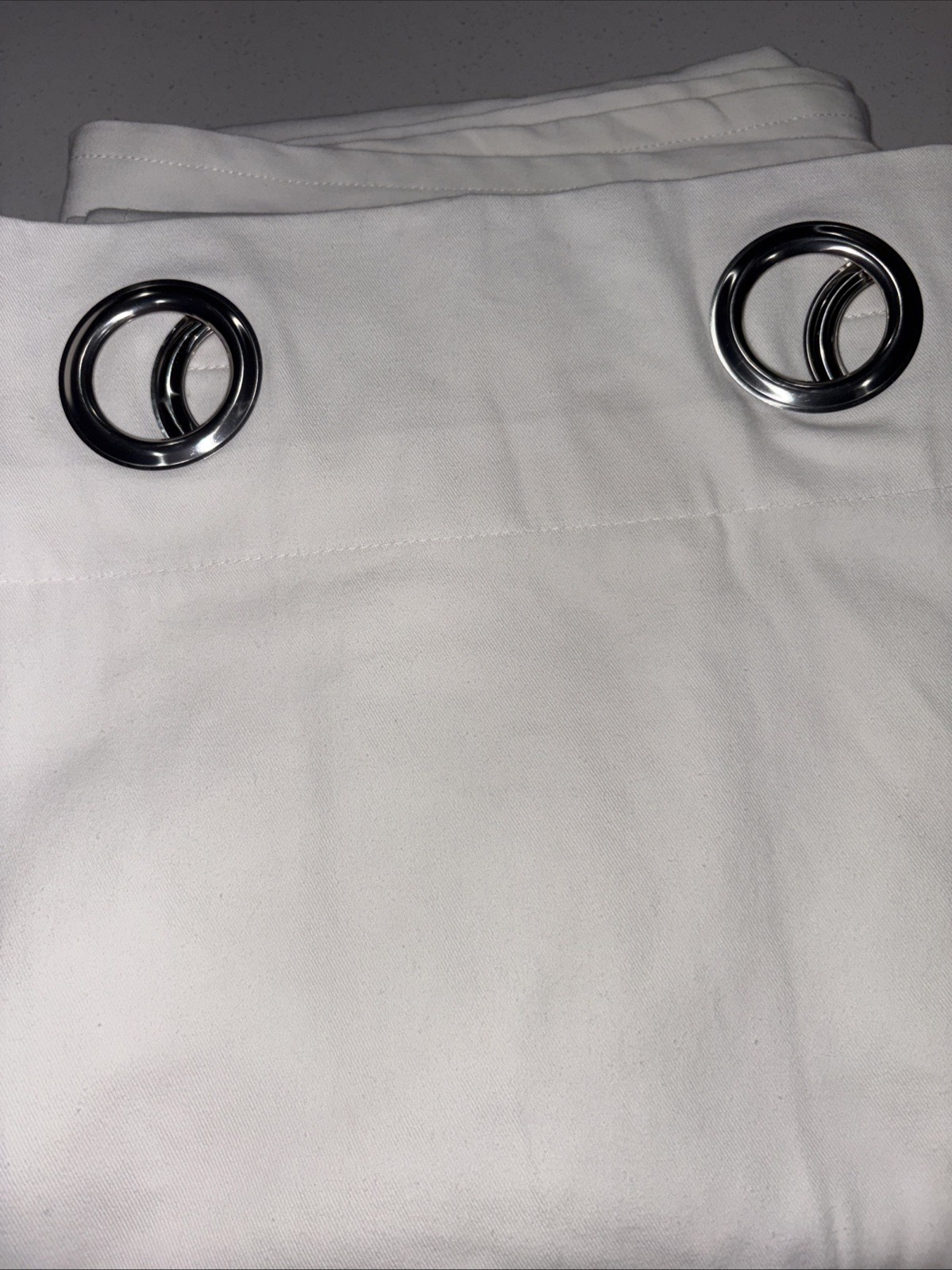 1 Pair Ikea Merete Grommet Top Curtains 57 X 98″. Beige
