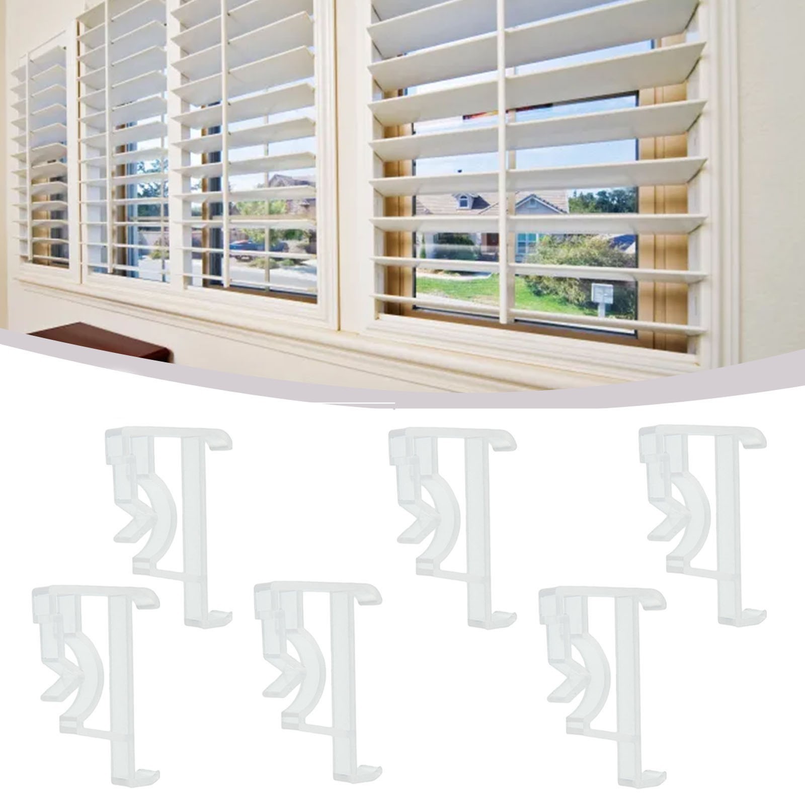 Curtain Clips Plastic Retainer Holder Clip For Blind Valance For Most Blinds