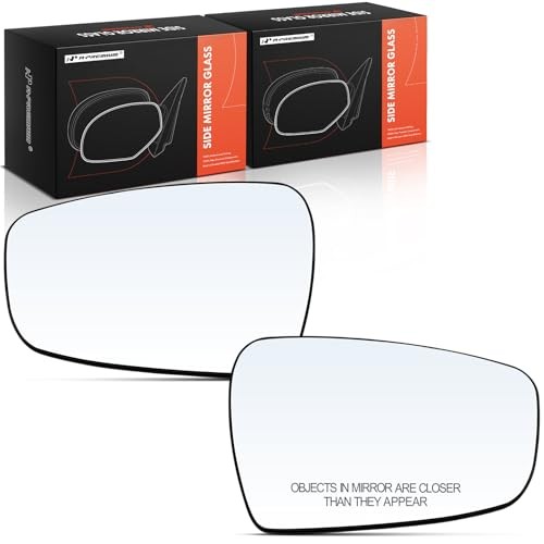 2-PC Driver and Passenger Side Heated Mirror Glass with Backing Plate