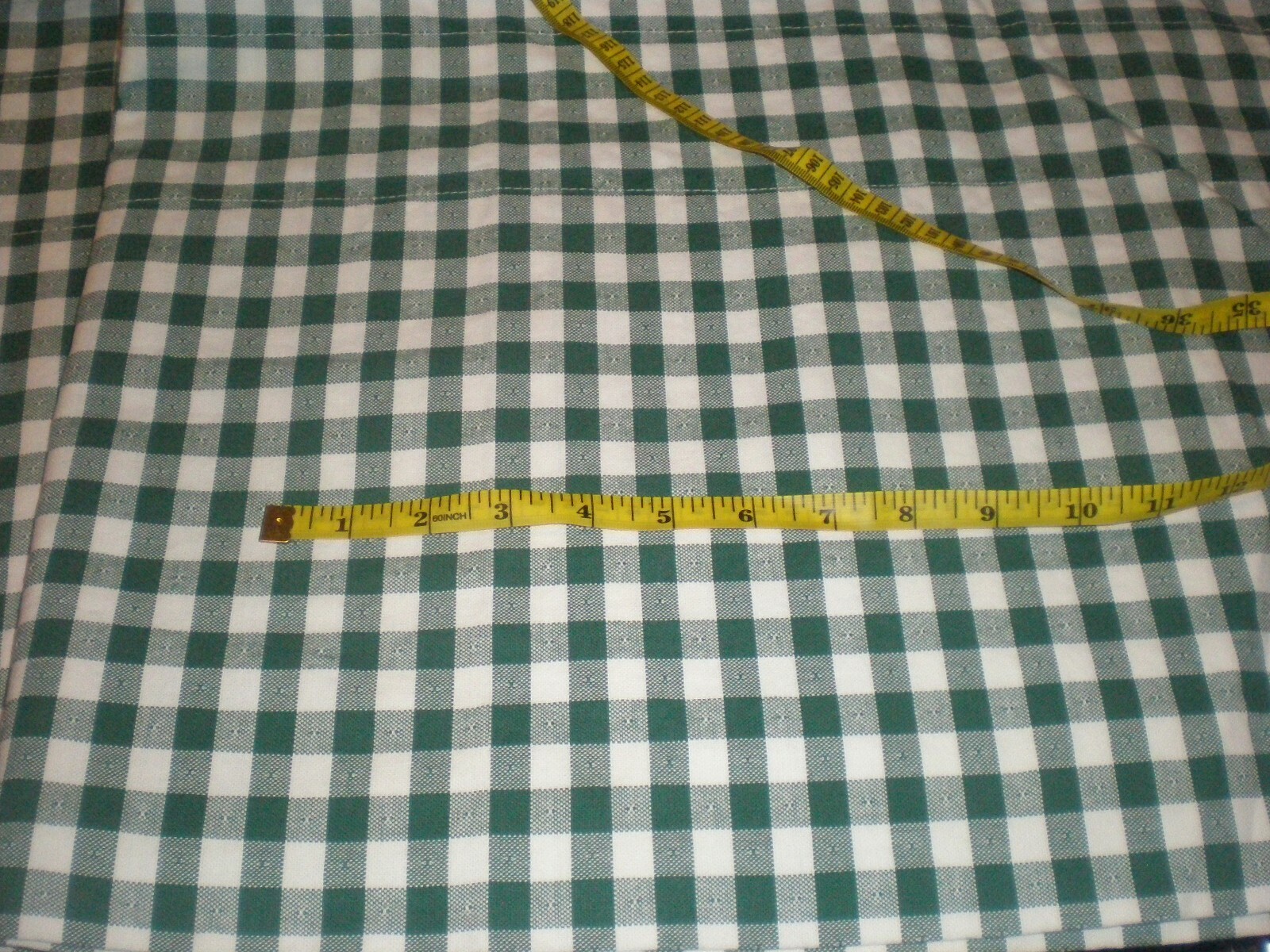 Waverly Balloon Valance Green White Check Woven Cotton Country Farmhouse 2 avail